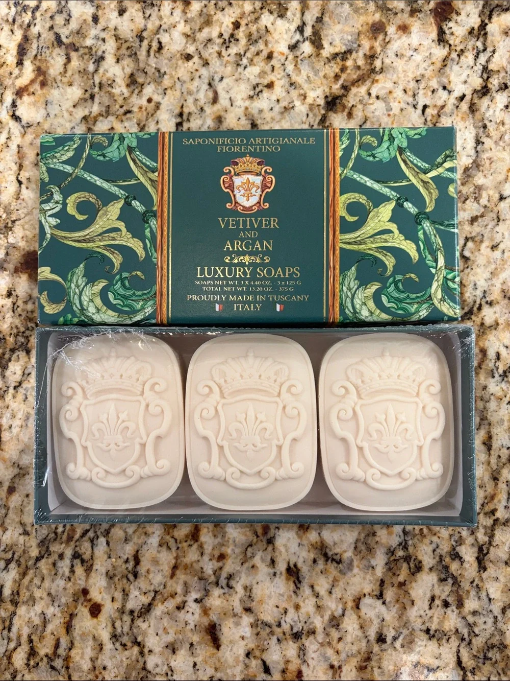 Vetiver & Argan Luxury Soaps - Cream (3-Pack)
